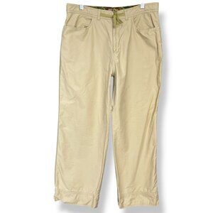 Toad & Co Horny Toad Pants Women Size 10 Cotton Nylon Hiking Straight Let Ankle